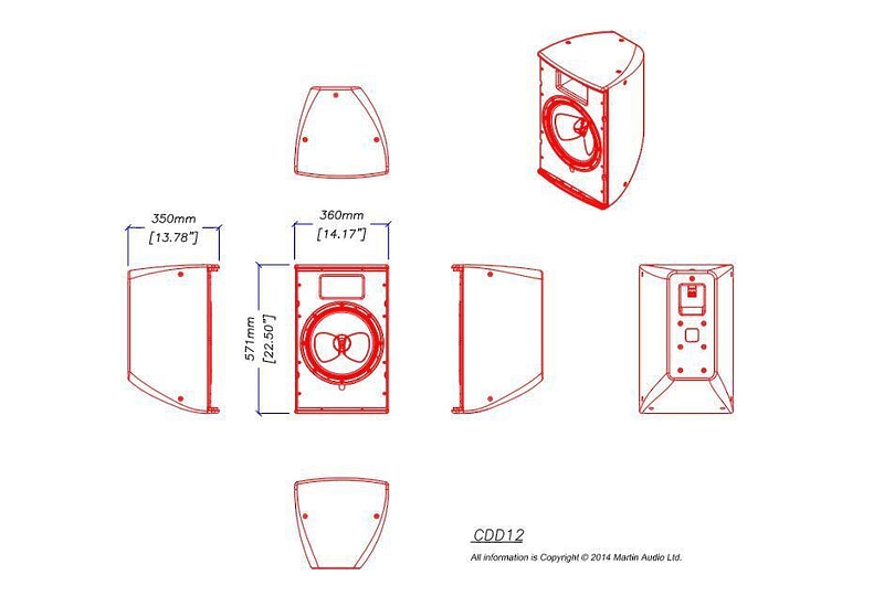 MARTIN AUDIO CDD12W-WR артикул 290649-1 фото 4