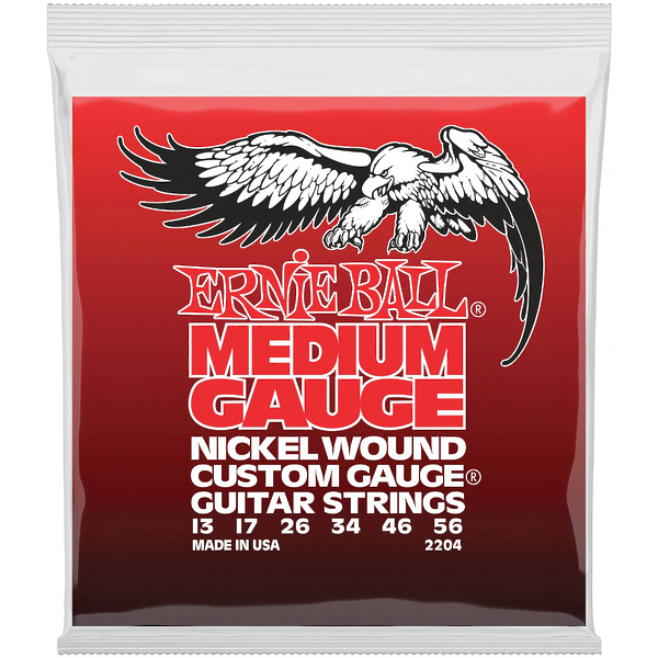 Струны для электрогитары Ernie Ball 2204 Nickel Wound Medium артикул 291314Si-1