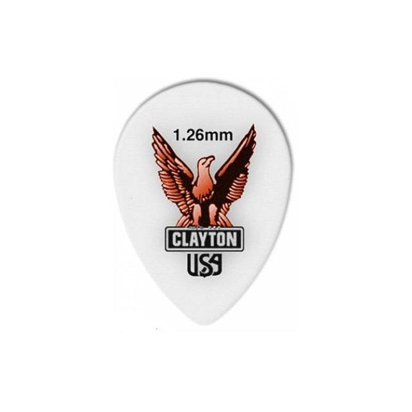 Медиаторы CLAYTON ST126/12 - 1.26 mm ACETAL polymer уменьшенный 12 шт артикул 290661Si-1