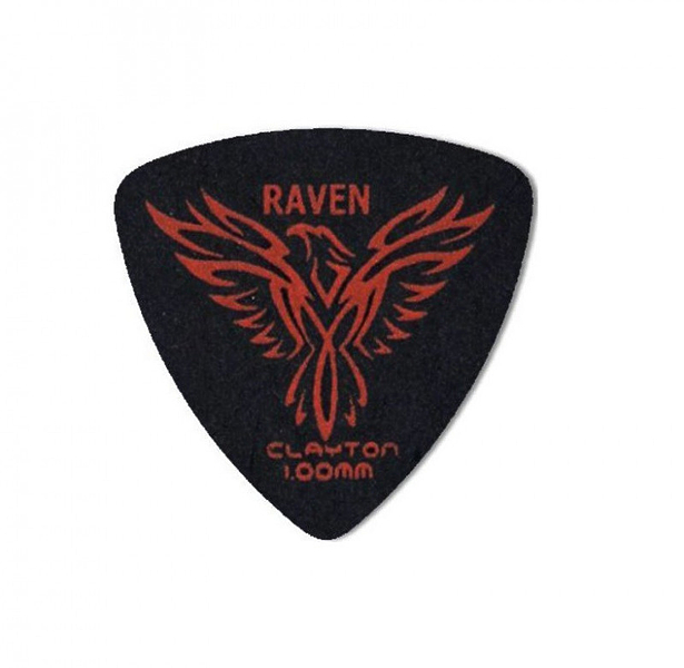 Медиаторы CLAYTON BRT100/12 - 1.00 mm BLACK RAVEN широкие 12 шт артикул 290675Si-1