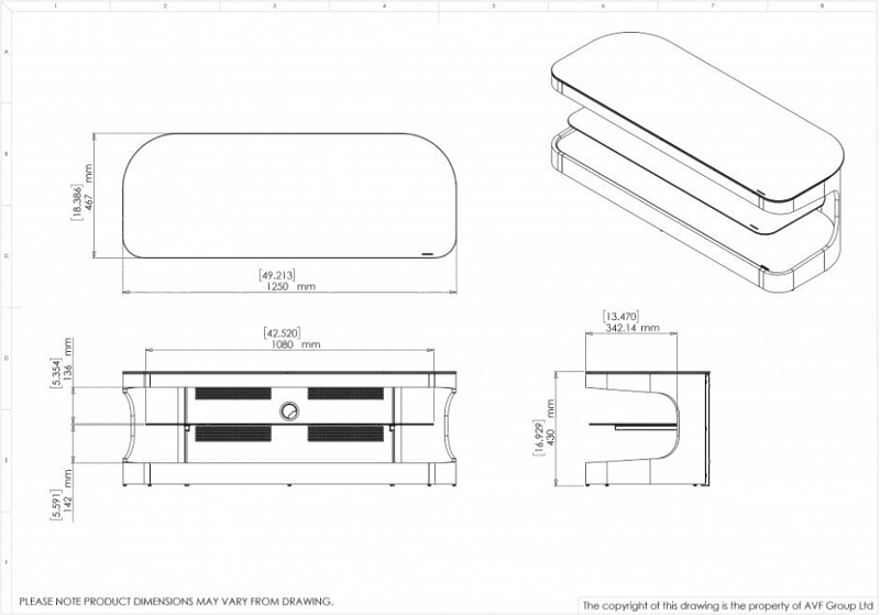 Тумба AVF FS125KENXB + FL602 артикул 210065Si-1 фото 3