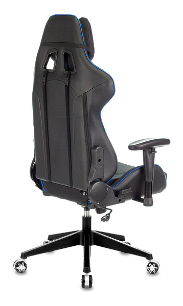Кресло Zombie VIKING 4 AERO BLUE (Game chair VIKING 4 AERO black/blue textile/eco.leather headrest cross plastic) артикул 263280Si-1 фото 16