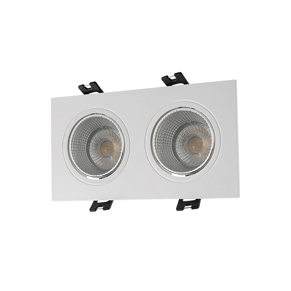 Светильник встраиваемый Denkirs DK3072-WH+CH (White Chrome) артикул 270640Si-1