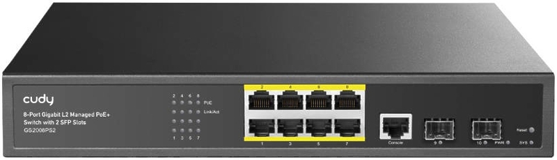 Коммутатор Cudy GS2008PS2 артикул 301253Si-1