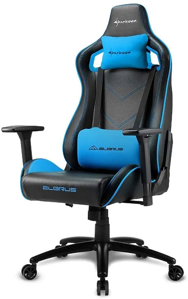 Кресло игровое Sharkoon ELBRUS 2 BK/BU артикул 269901Si-1