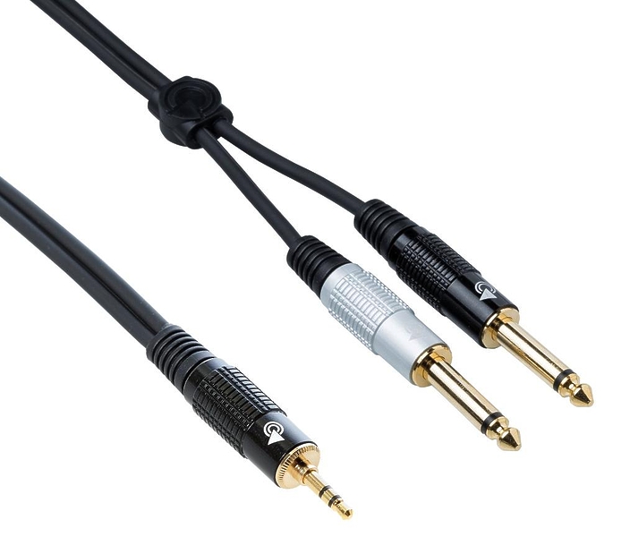 Кабель miniJack-2Jack Bespeco EAYMSJ300 3 m артикул 257110Si-1