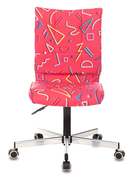 Кресло Бюрократ CH-330M/STICK-PINK (Office chair CH-330M crimson Sticks 05 cross metal хром) артикул 263283Si-1 фото 3