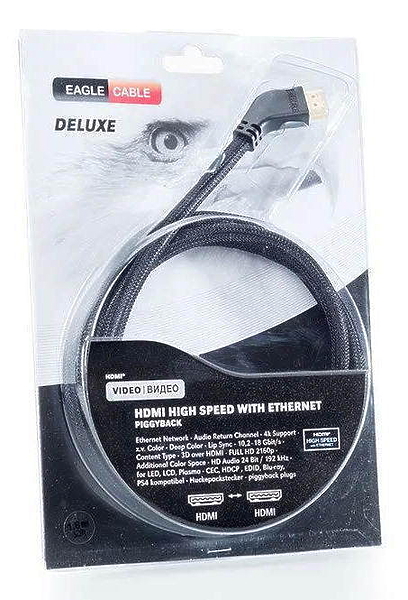 HDMI-кабель Eagle Cable DELUXE High Speed HDMI Eth. angled 3,2 m, 10011032 артикул 250143Si-1 фото 5