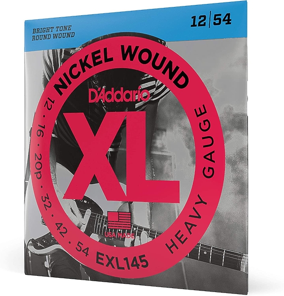 Струны D'Addario EXL145 NICKEL WOUND, HEAVY, PLAIN 3RD 12-54. артикул 274006Si-1