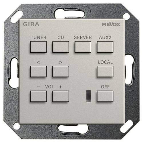 Настенная панель управления Revox M218 GIRA System 55 (под алюминий) артикул 104049FV-1