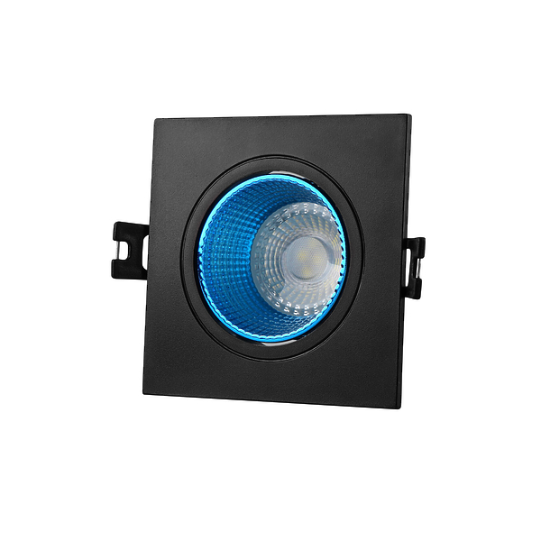 Светильник встраиваемый Denkirs DK3071-BK+CY (Black Blue) артикул 270619Si-1