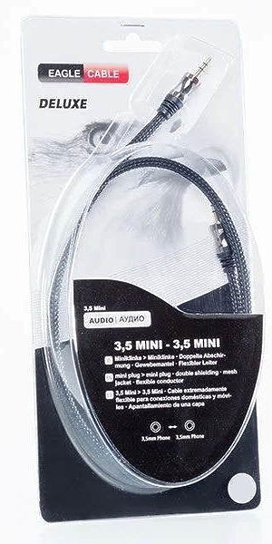 Кабель межблочный Eagle Cable DELUXE Mini (m) - Mini (m) 0.8m #10071008 артикул 250154Si-1 фото 4