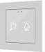 Выключатель сенсорный Zennio ZVI-F55X2 KNX Flat 55 X2, 2-кнопочный, LED индикация, датчик приближения, пластиковая рамка, 55х55х9мм, в установочную коробку, произвольная графика