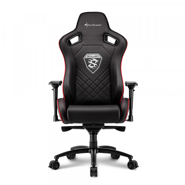 Кресло игровое Sharkoon SKILLER SGS4 BK/RD артикул 269931Si-1 фото 3