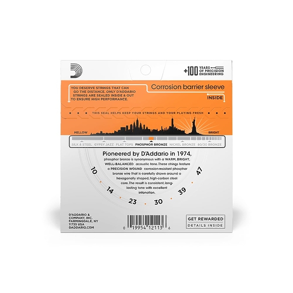 Струны для акустической гитары D'Addario EJ15 артикул 315277Si-1 фото 4