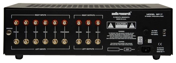 Стерео предусилитель Audio Research SP 17 silver артикул 112675Si-1 фото 3