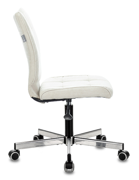 Кресло Бюрократ CH-330M/VELV20 (Office chair CH-330M milky Velvet 20 cross metal хром) артикул 263322Si-1 фото 4