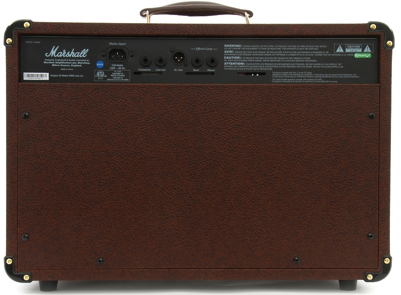 Комбо усилитель MARSHALL AS50D 50W 2X8'' ACOUSTIC SOLOIST COMBO артикул 131404Si-1 фото 5
