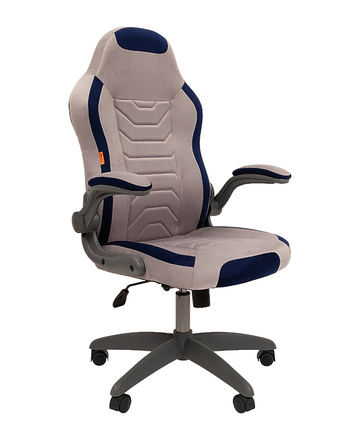 Кресло игровое Chairman game 50 00-07083617 Gray/Blue артикул 269976Si-1