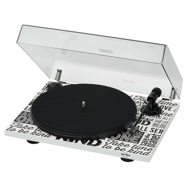 Проигрыватель винила Pro-Ject Hard Rock Cafe Recordplayer (OM5e) white артикул 202195Si-1