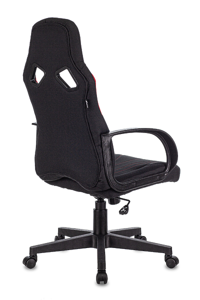 Кресло Zombie RUNNER RED (Game chair RUNNER black/red textile/eco.leather cross plastic) артикул 263229Si-1 фото 5
