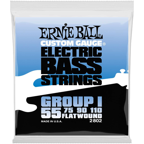Струны для бас-гитары Ernie Ball 2802 Flatwound Bass Group I артикул 291147Si-1