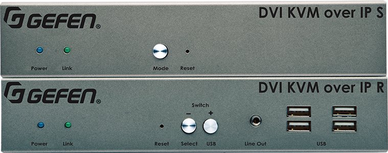 Удлинитель сигнала Gefen EXT-DVIKVM-LANRX артикул 137249Si-1