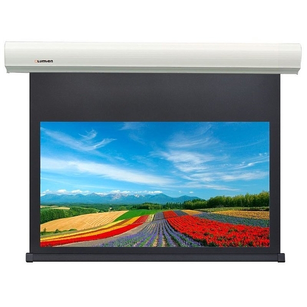 Экран с электроприводом Lumien Cinema Control 185x303 cm (раб. область 166x295 cm) (133") Matte White FiberGlass белый корпус [LCC-100115] артикул 170151Si-1