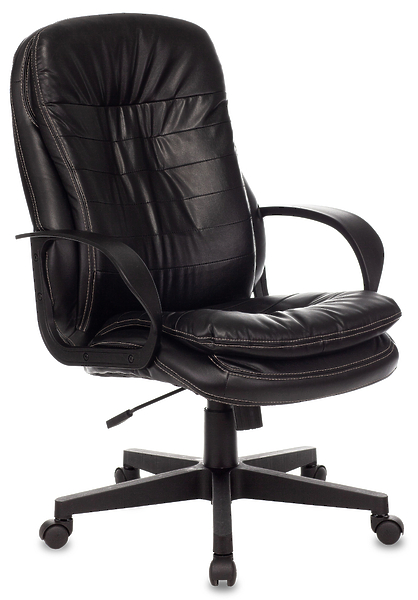 Кресло Бюрократ T-9950PL/BLACK-PU (Office chair T-9950PL black eco.leather cross plastic) артикул 263289Si-1