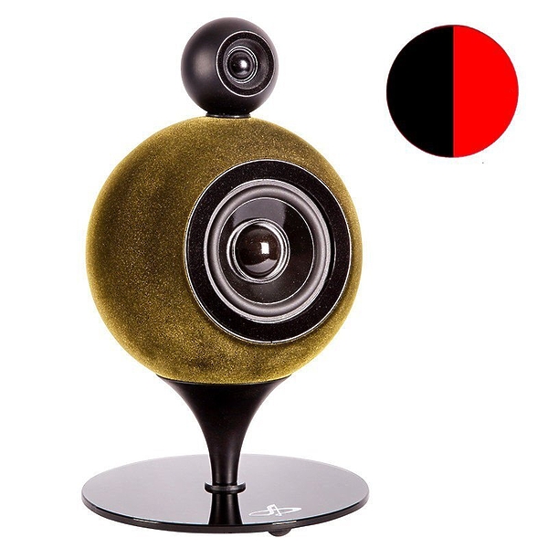 Полочная акустика Deluxe Acoustics Sound Twins DAT-200 black-red артикул 163895Si-1