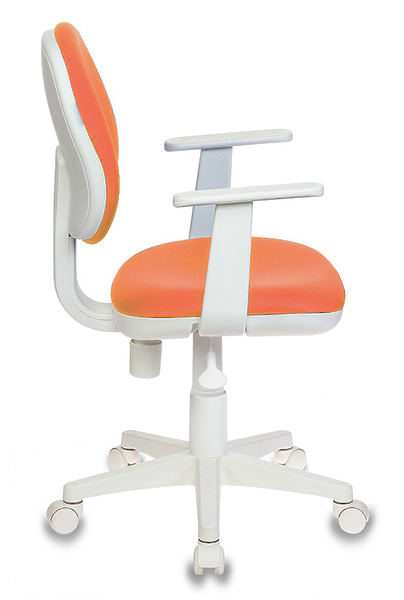 Кресло Бюрократ CH-W356AXSN/15-75 (Children chair Ch-W356AXSN orange 15-75 cross plastic plastik белый) артикул 263251Si-1 фото 4