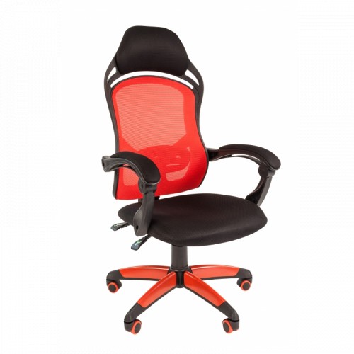 Кресло игровое Chairman game 12 00-07016632 Black/Red артикул 269940Si-1