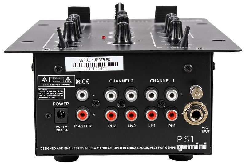 Микшер Gemini PS1 DJ артикул 127002Si-1 фото 4