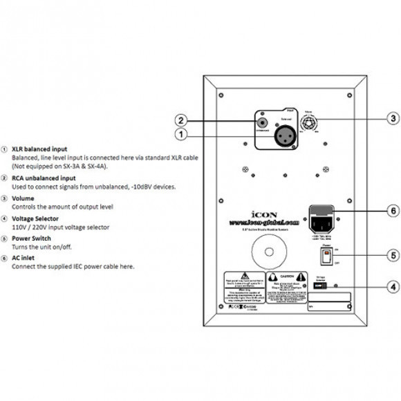 Студийный монитор iCON SX-6A артикул 263852Si-1 фото 5