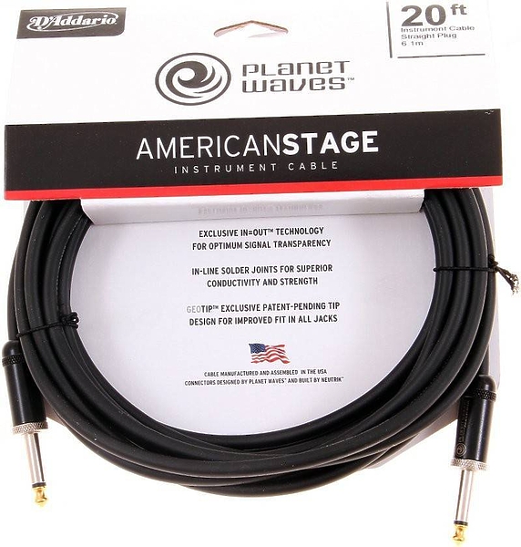 Кабель инструментальный Planet Waves PW-AMSG-20 артикул 310819Si-1