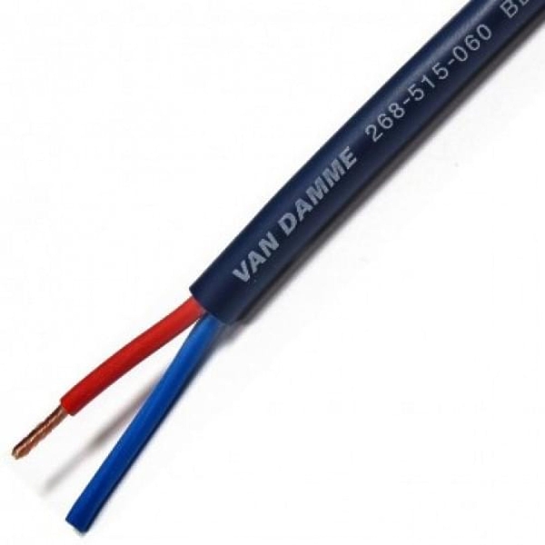 Акустический кабель Van Damme студийный спикерный Blue Series 2 Core Twin-AX Studio Grade 2 x 1,5мм2 синий (268-515-060) артикул 303899Si-1
