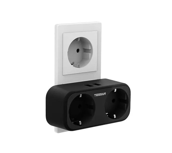 Сетевой фильтр Tessan TS-321-DE black артикул 264772Si-1