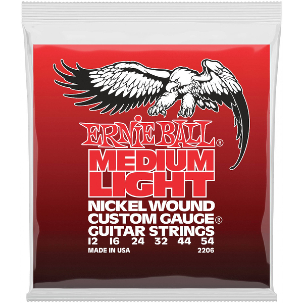 Струны для электрогитары Ernie Ball 2206 Nickel Wound Medium Light артикул 291315Si-1