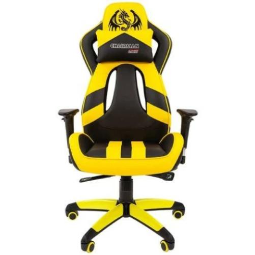 Кресло игровое Chairman game 25 00-07054100 Black/Yellow артикул 269966Si-1 фото 4