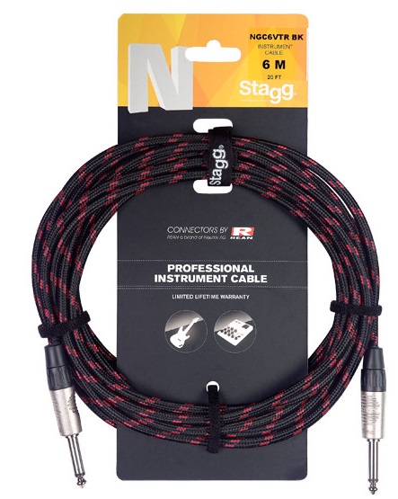 Гитарный кабель Stagg NGC6VTR BK артикул 265929Si-1