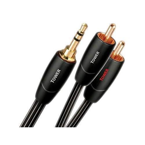 Межблочный аудио кабель AudioQuest Tower 3.5mm-2RCA, 1.5 м артикул 203360Si-1