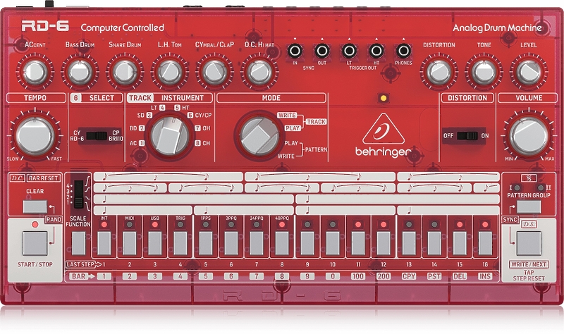 Аналоговая драм-машина Behringer RD-6-SB артикул 264176Si-1