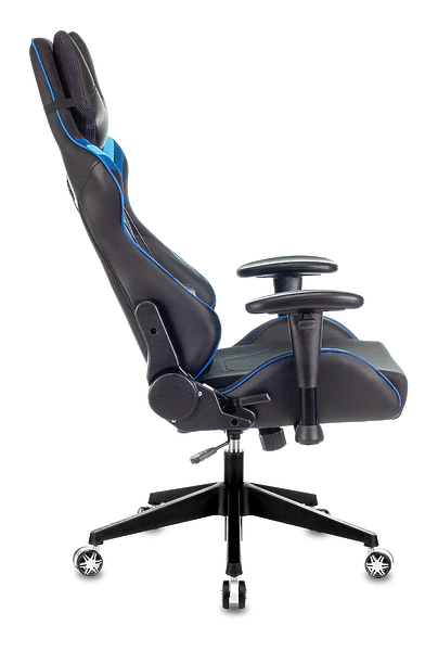 Кресло Zombie VIKING 4 AERO BLUE (Game chair VIKING 4 AERO black/blue textile/eco.leather headrest cross plastic) артикул 263280Si-1 фото 17
