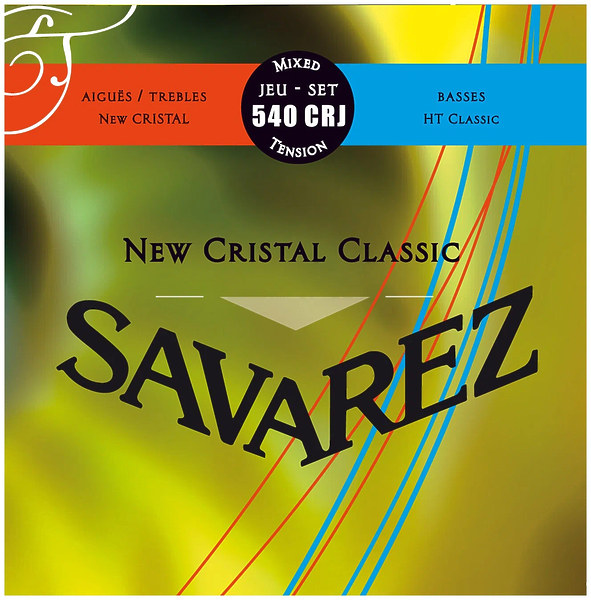 Струны для гитары Savarez 540CRJ  New Cristal Classic Red/Blue артикул 279502Si-1
