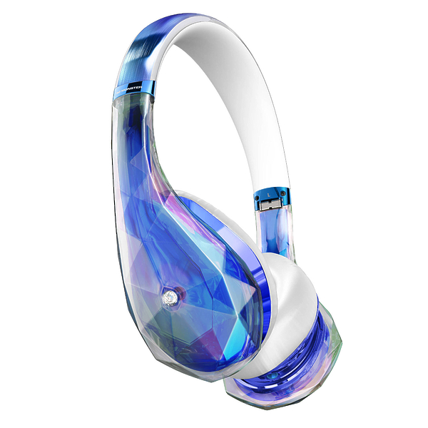Наушники Monster DiamondZ On-Ear Clear Blue (137028-00) артикул 163193Si-1 фото 3