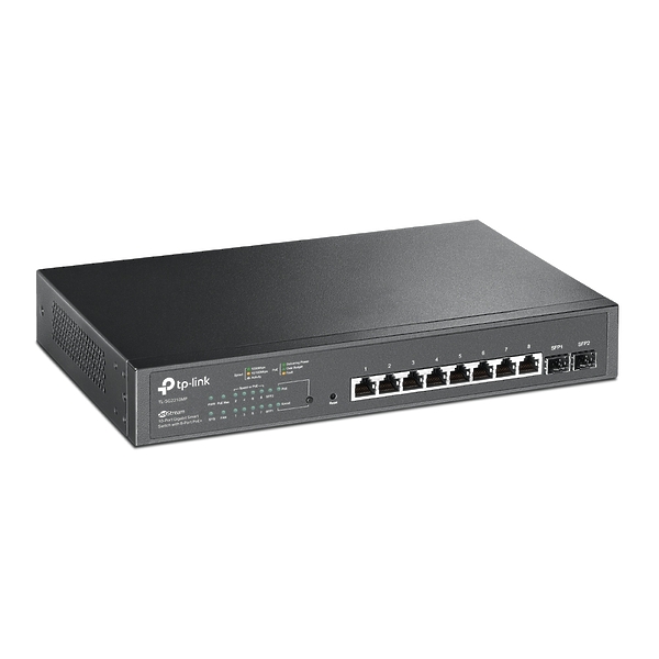 Коммутатор TP-LINK TL-SG2210MP 8G 2SFP 8PoE+ 150W управляемый артикул 267849Si-1