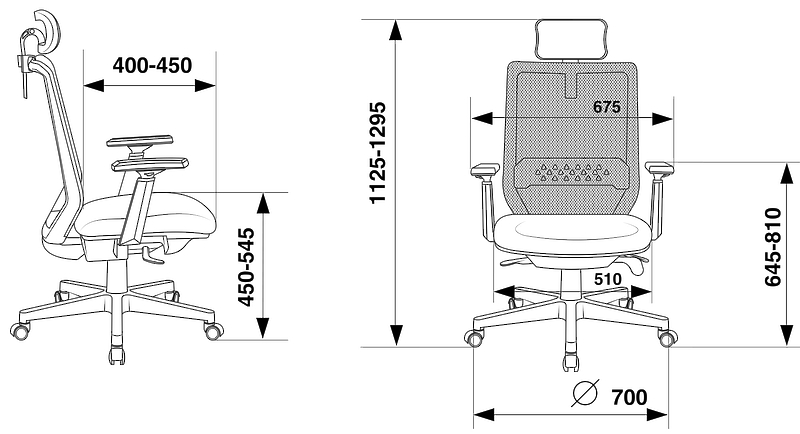 Кресло Бюрократ EXPERT WHITE BLUE (Office chair EXPERT grey seatblue 38-405 mesh/fabric headrest cross plastic plastik белый) артикул 263328Si-1 фото 4