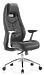 Кресло Бюрократ _ZEN/BLACK (Office chair _Zen black leather cross aluminum)