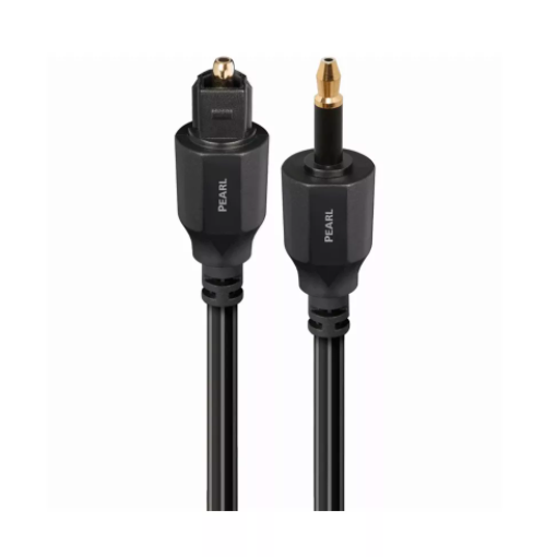 Цифровой оптический кабель AudioQuest Optical Pearl Toslink/Mini, 12.0 м артикул 221208Si-1