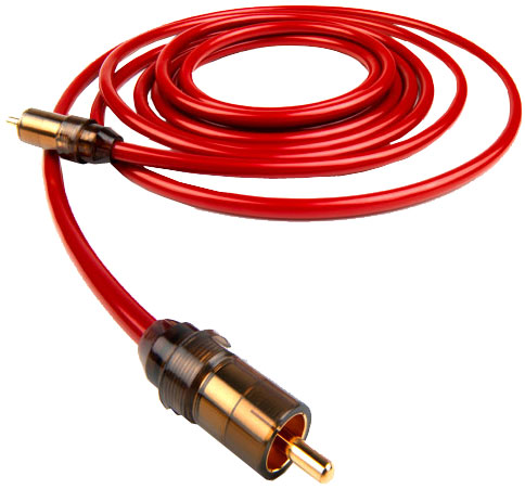 Сабвуферный кабель Chord Crimson VEE RCA-RCA 5.0m артикул 104470Si-1